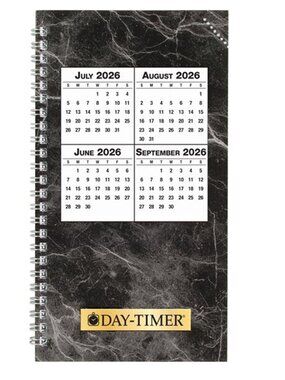 Day-Timer Jul26–Jun27, 1-Page/Day Planner Refill Pocket 3-1/2 x 6-1/2" +Extras